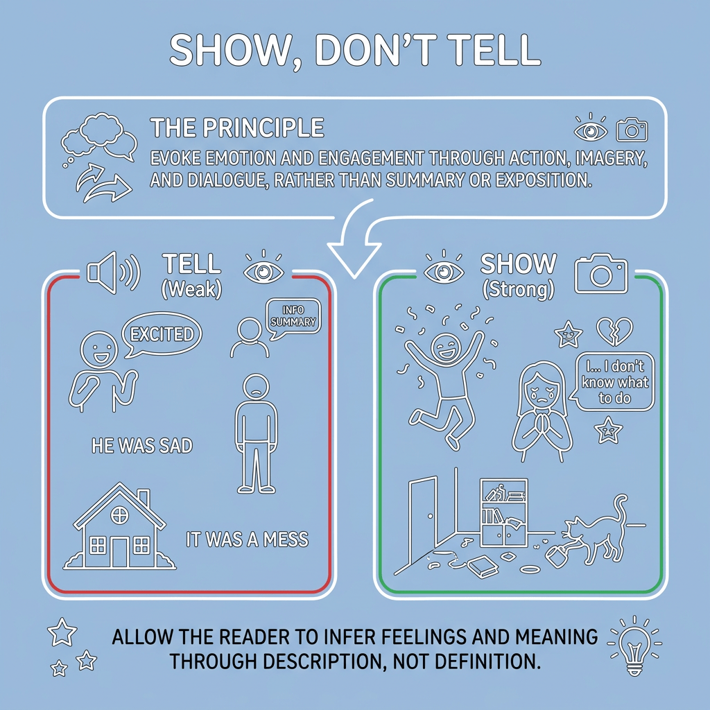 show don’t tell – or why less is sometimes more&nbsp;🧐